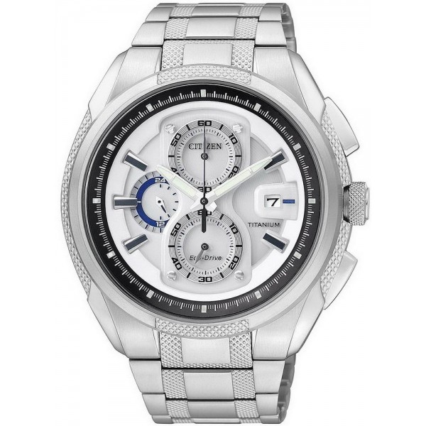 Buy Men's Citizen Watch Super Titanium Chrono Eco-Drive CA0200-54B