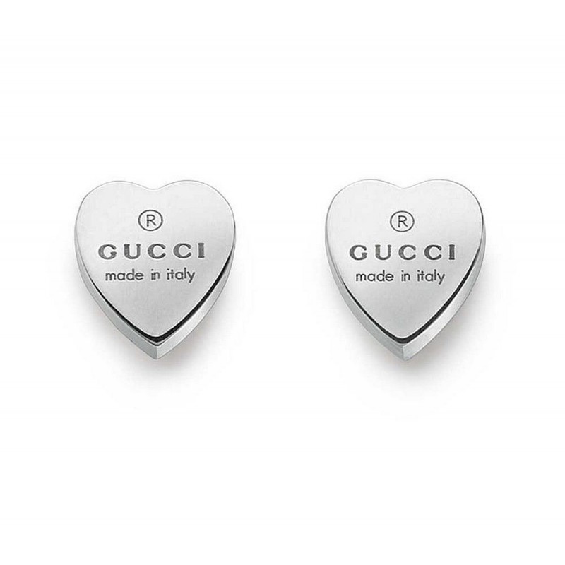 gucci heart stud earrings