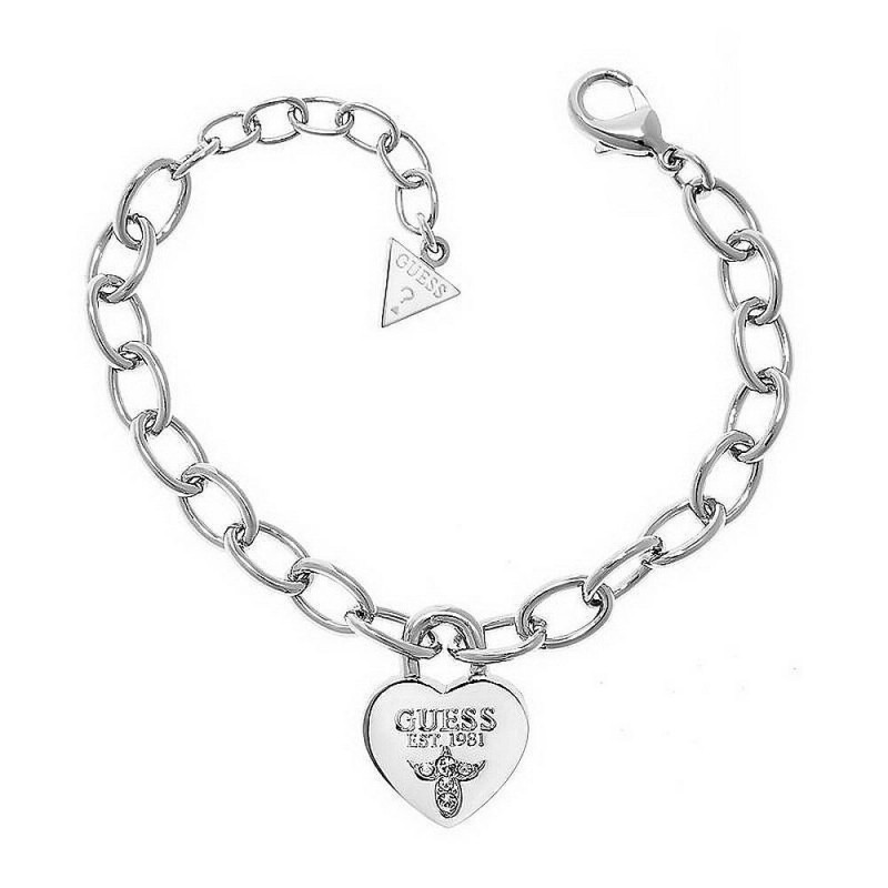 Guess heart charm on sale bracelet