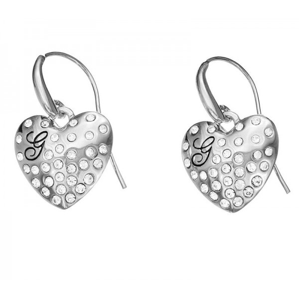 Buy Women's Guess Earrings Glossy Hearts UBE51433 Heart