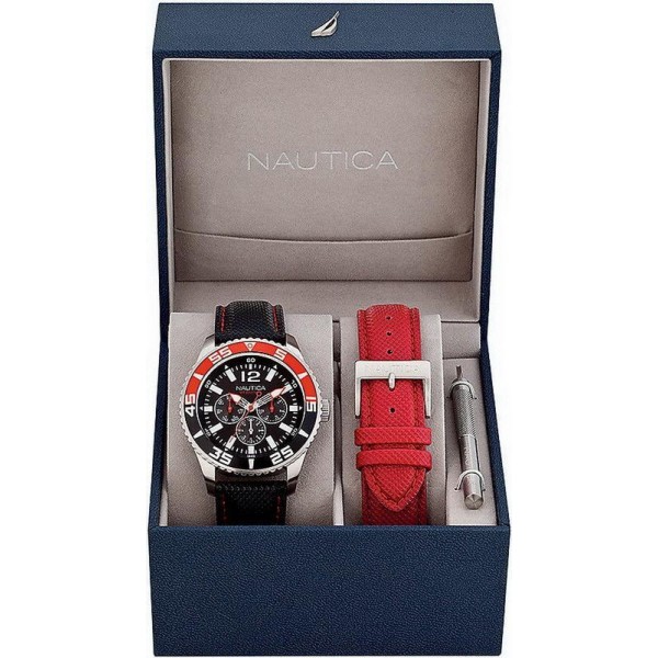 Buy Men's Nautica Watch NST 07 Box Set A14670G Multifunction