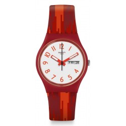 Swatch Damenuhr Gent Red Flame GR711
