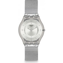 Unisex Swatch Watch Skin Classic Metal Knit SFM118M