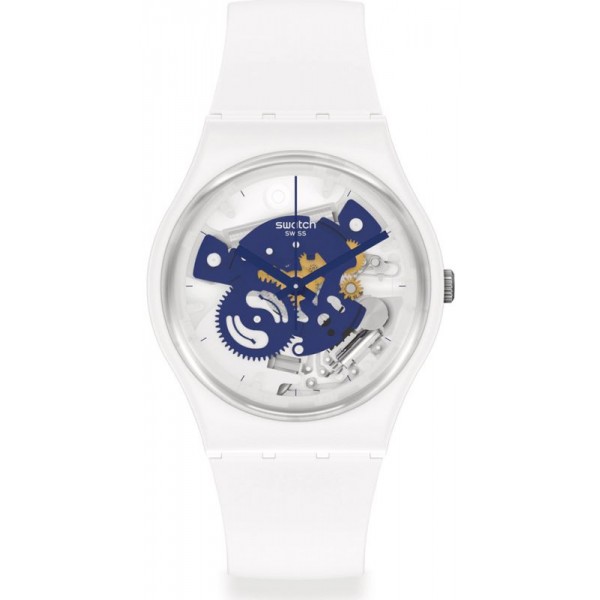 Swatch Unisexuhr Gent Time To Blue Small SO31W103 kaufen