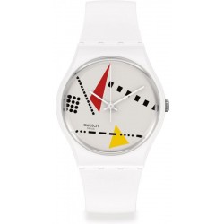 Swatch Unisex Watch Gent Whi_Mem M SO31W106