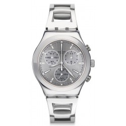 Swatch Damenuhr Irony Chrono Silverli YCS112G Chronograph