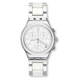 Swatch Damenuhr Irony Chrono Snow Dream YCS603G Chronograph