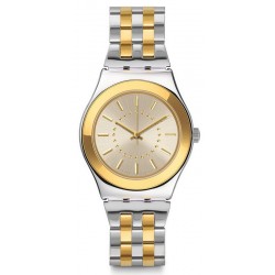 Swatch Damenuhr Irony Medium Goldensilver YLS207G