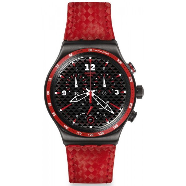 Kaufen Sie Swatch Herrenuhr Irony Chrono Rosso Fuoco YVM401 Chronograph